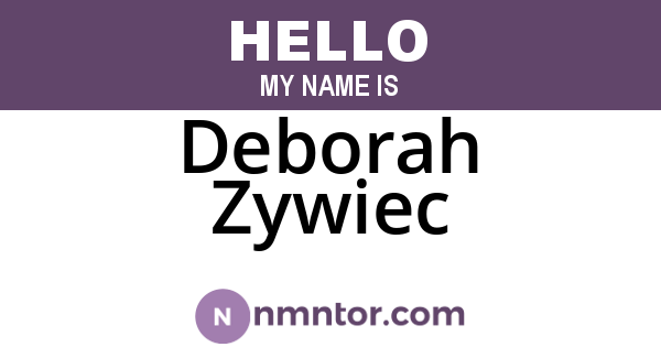 Deborah Zywiec