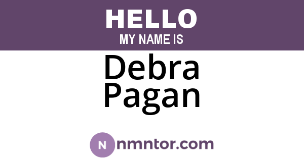 Debra Pagan