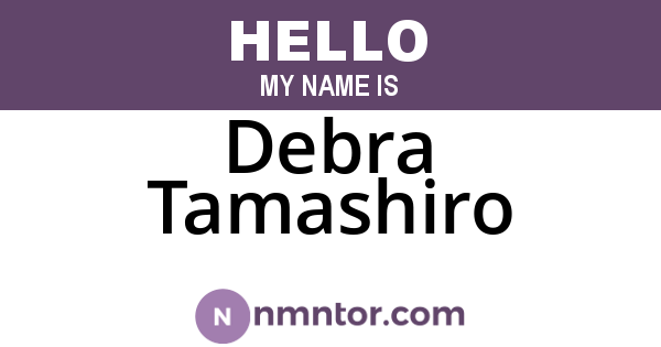 Debra Tamashiro
