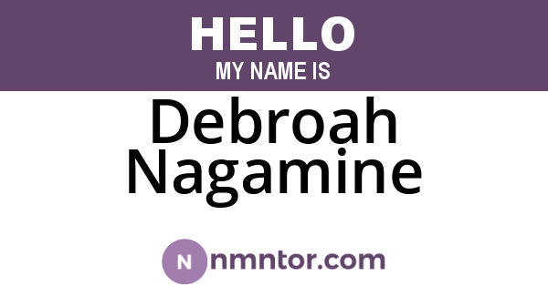 Debroah Nagamine