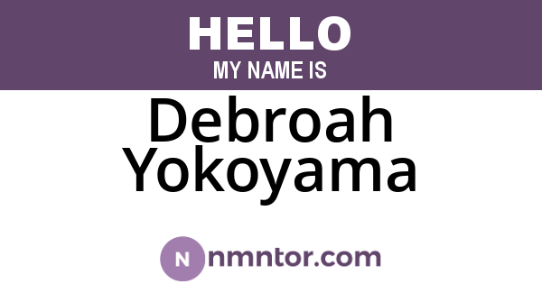 Debroah Yokoyama