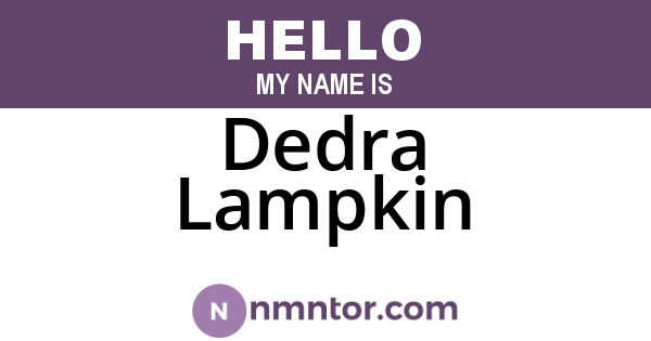Dedra Lampkin