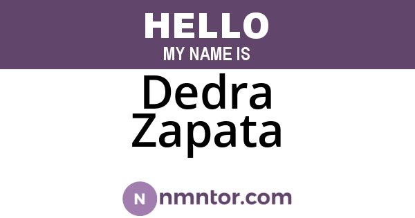 Dedra Zapata