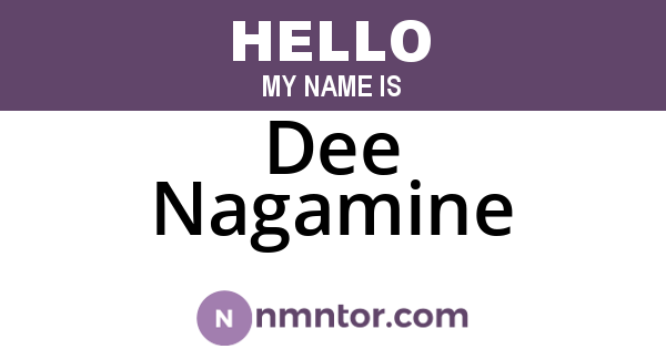 Dee Nagamine