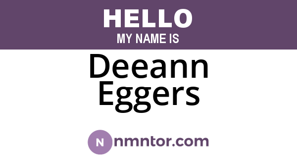 Deeann Eggers