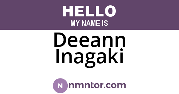 Deeann Inagaki