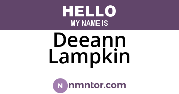 Deeann Lampkin