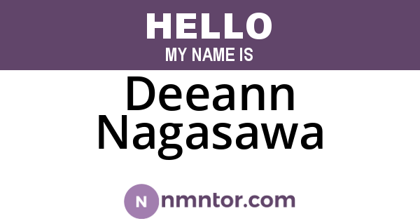 Deeann Nagasawa