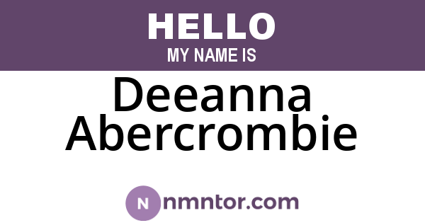 Deeanna Abercrombie