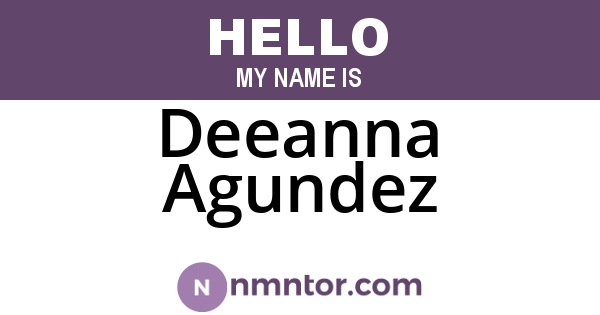 Deeanna Agundez