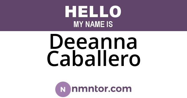 Deeanna Caballero
