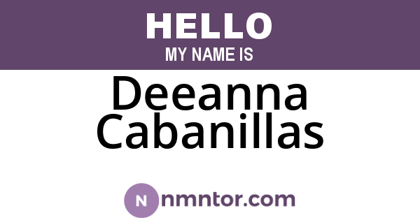 Deeanna Cabanillas