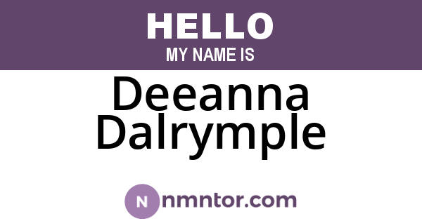 Deeanna Dalrymple