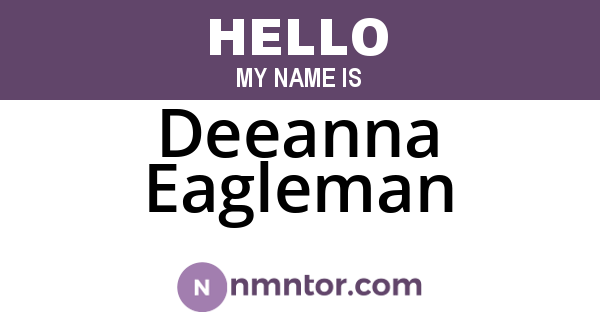Deeanna Eagleman