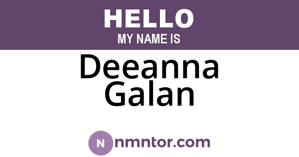 Deeanna Galan