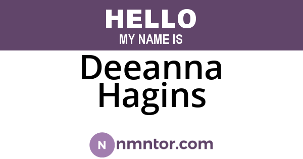 Deeanna Hagins