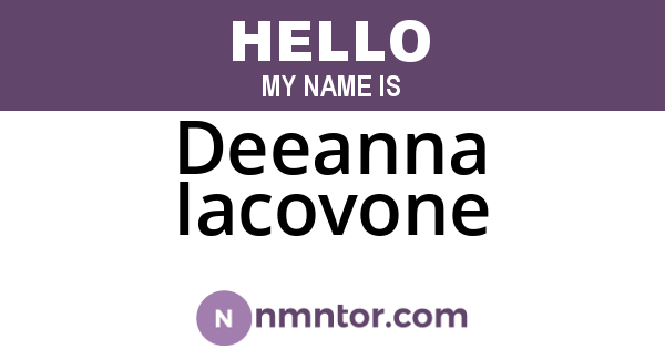 Deeanna Iacovone