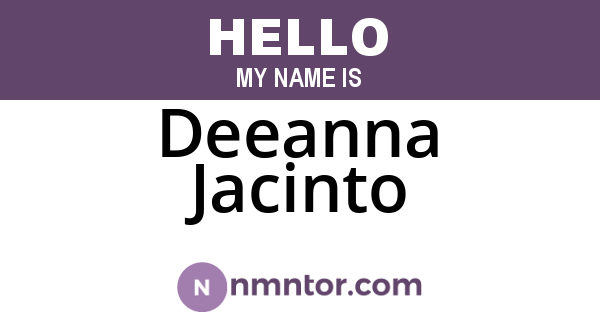 Deeanna Jacinto