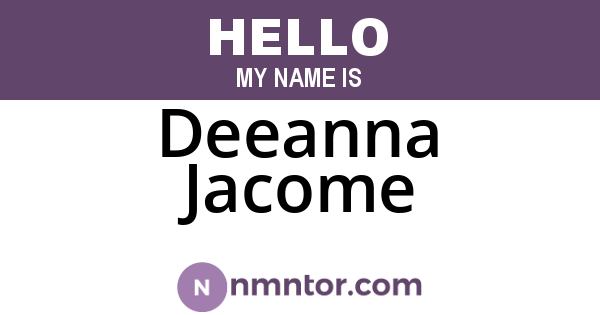 Deeanna Jacome