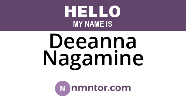 Deeanna Nagamine