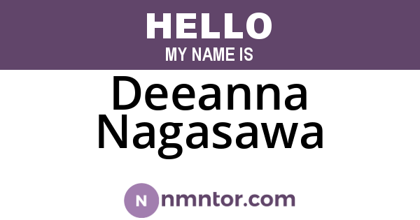 Deeanna Nagasawa