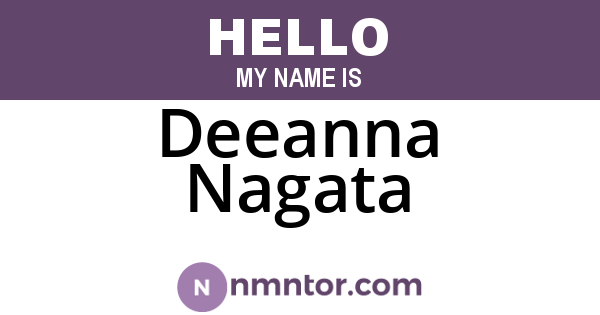 Deeanna Nagata