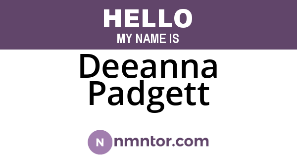 Deeanna Padgett