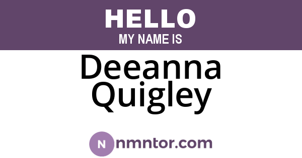 Deeanna Quigley