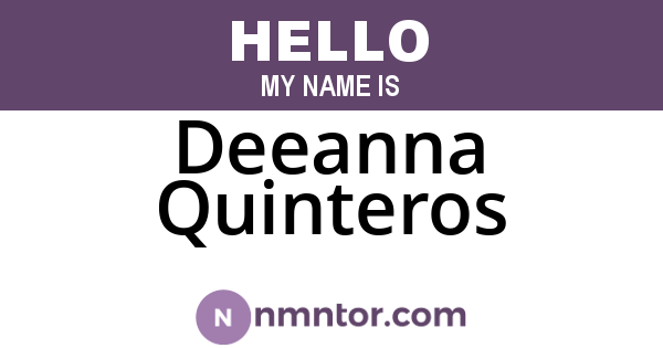 Deeanna Quinteros