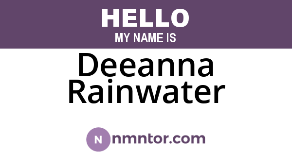 Deeanna Rainwater