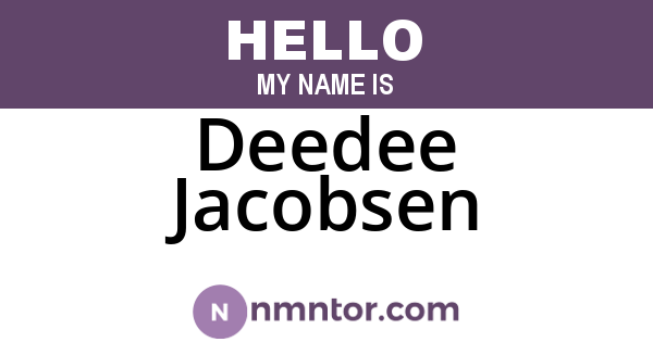 Deedee Jacobsen