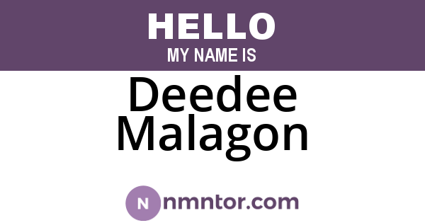 Deedee Malagon