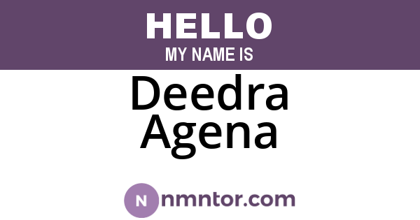 Deedra Agena