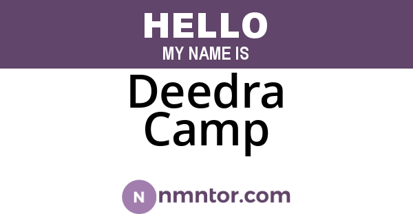 Deedra Camp