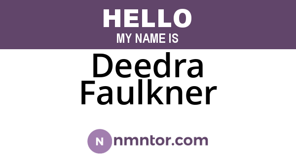 Deedra Faulkner