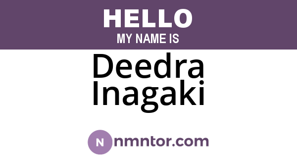 Deedra Inagaki