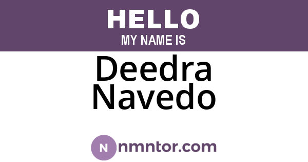 Deedra Navedo