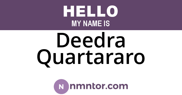 Deedra Quartararo