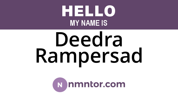 Deedra Rampersad