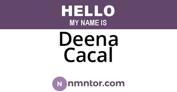 Deena Cacal