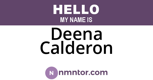 Deena Calderon