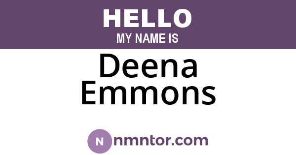 Deena Emmons