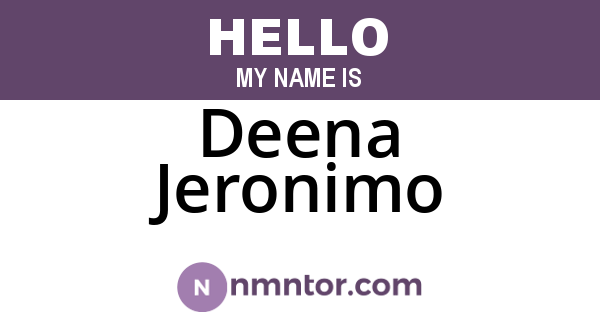 Deena Jeronimo