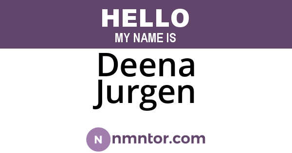 Deena Jurgen