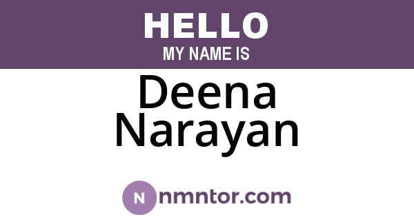 Deena Narayan