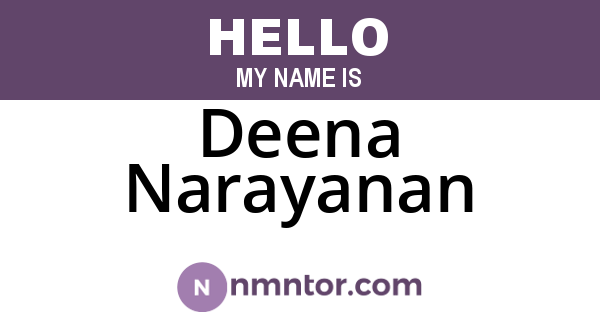 Deena Narayanan