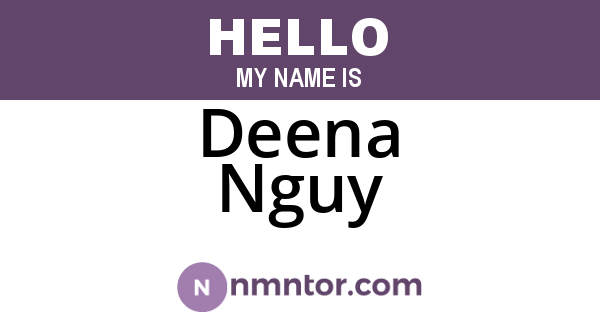 Deena Nguy