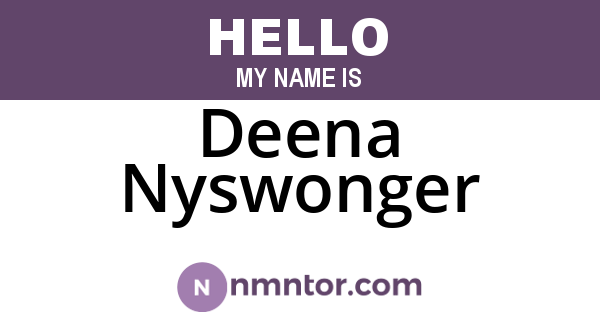 Deena Nyswonger