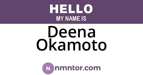 Deena Okamoto