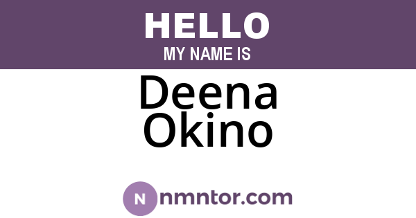 Deena Okino